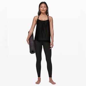Lululemon Flow Y 2-in-1 Tank Built in Bra Strappy Flowy Tank Top